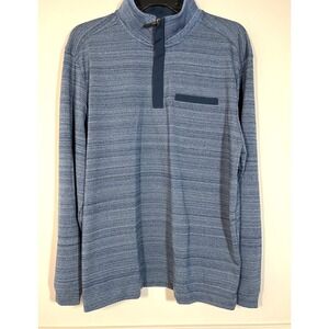 Walter Hagen Men's Performance 11 Lightweight 1/4 Zip Golf Pullover Blue Size M